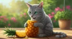Gato pode comer abacaxi