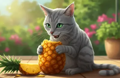 Gato pode comer abacaxi