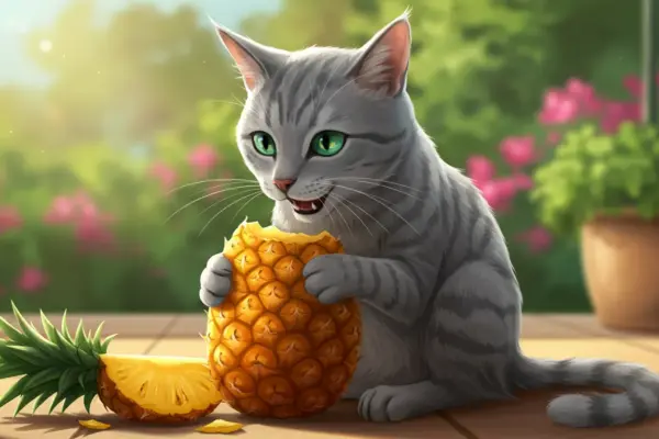 Gato pode comer abacaxi