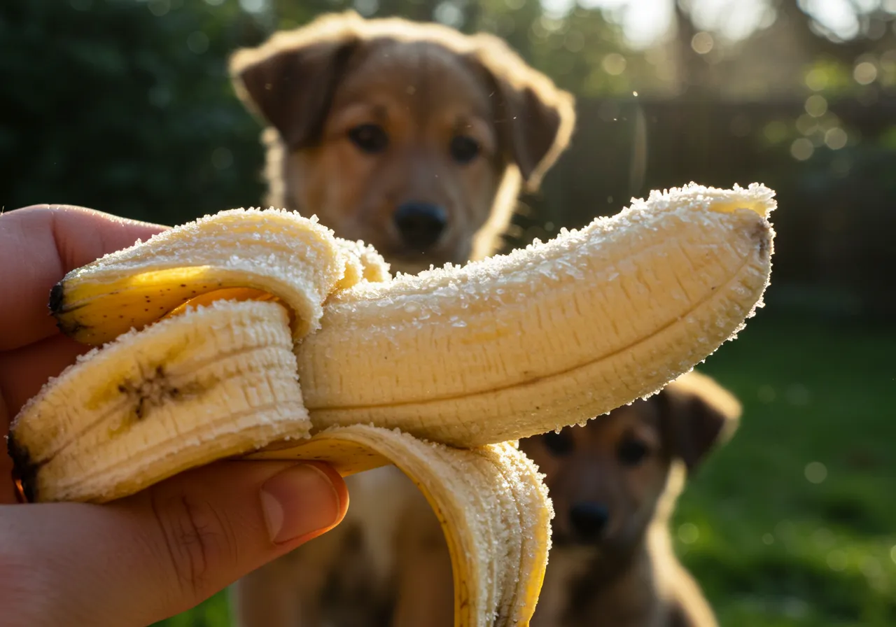 cachorro pode comer banana com casca