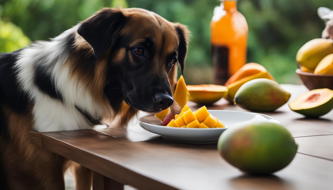 pode dar manga para cachorro
