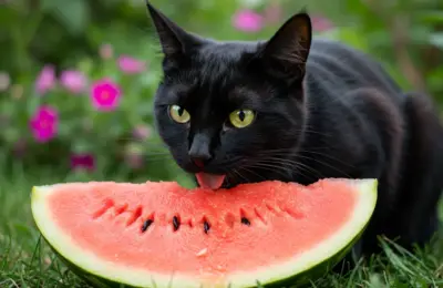 Pode dar melancia para gato