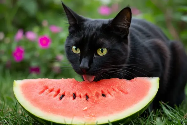 Pode dar melancia para gato
