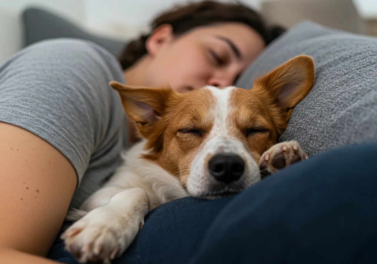 Dormir com Seu Animal de Estimação na cama
