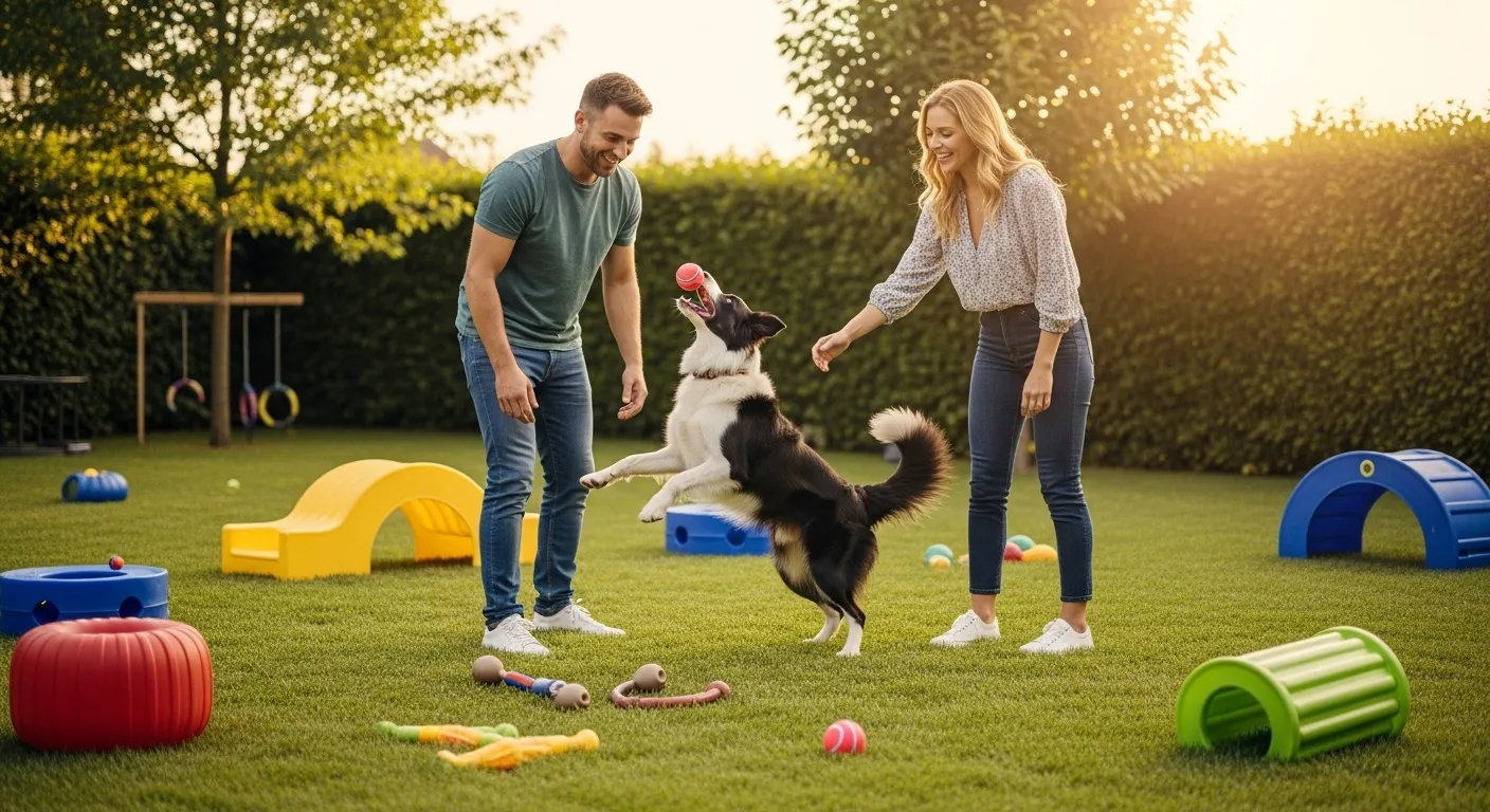 Bem-estar Animal brincando com um cão