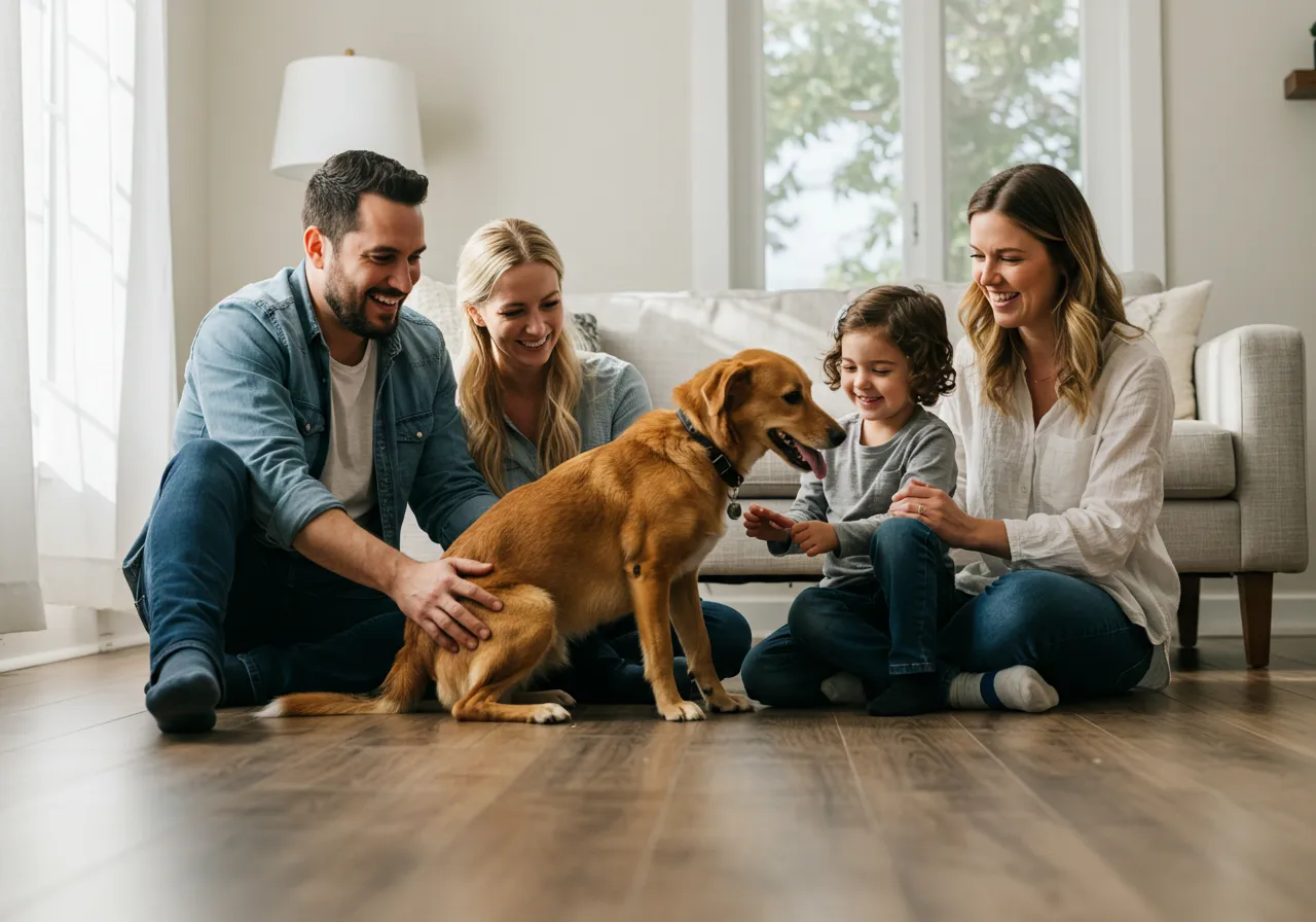 familia unida para adotar um cachorro familia unida para adotar um cachorro