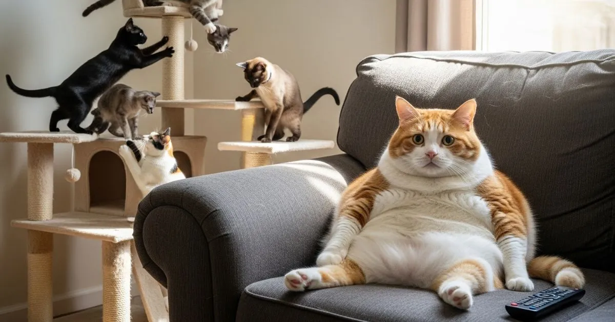 gatinho gordo domestico