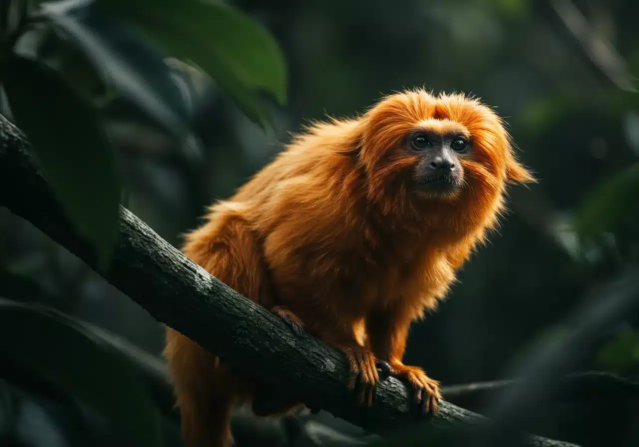 Animais em Extinção no Brasil Mico-Leão-Dourado Animais em Extinção no Brasil Mico-Leão-Dourado