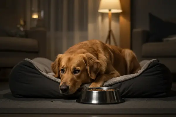 cachorro não come e está fraco