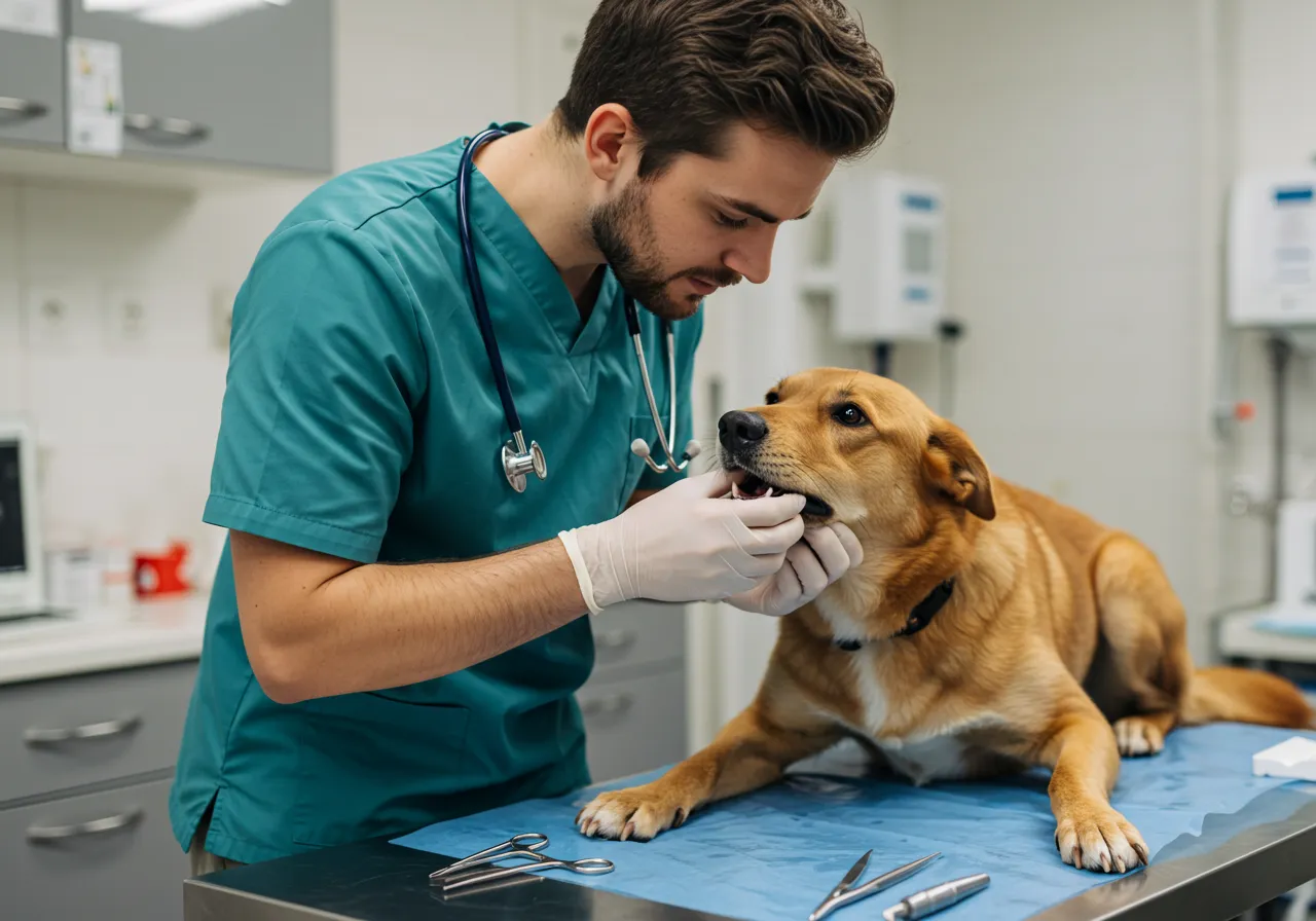 cachorro não come e está fraco no veterinario