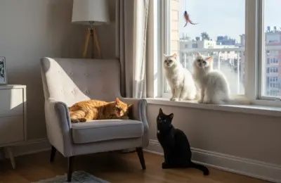 gato em apartamento
