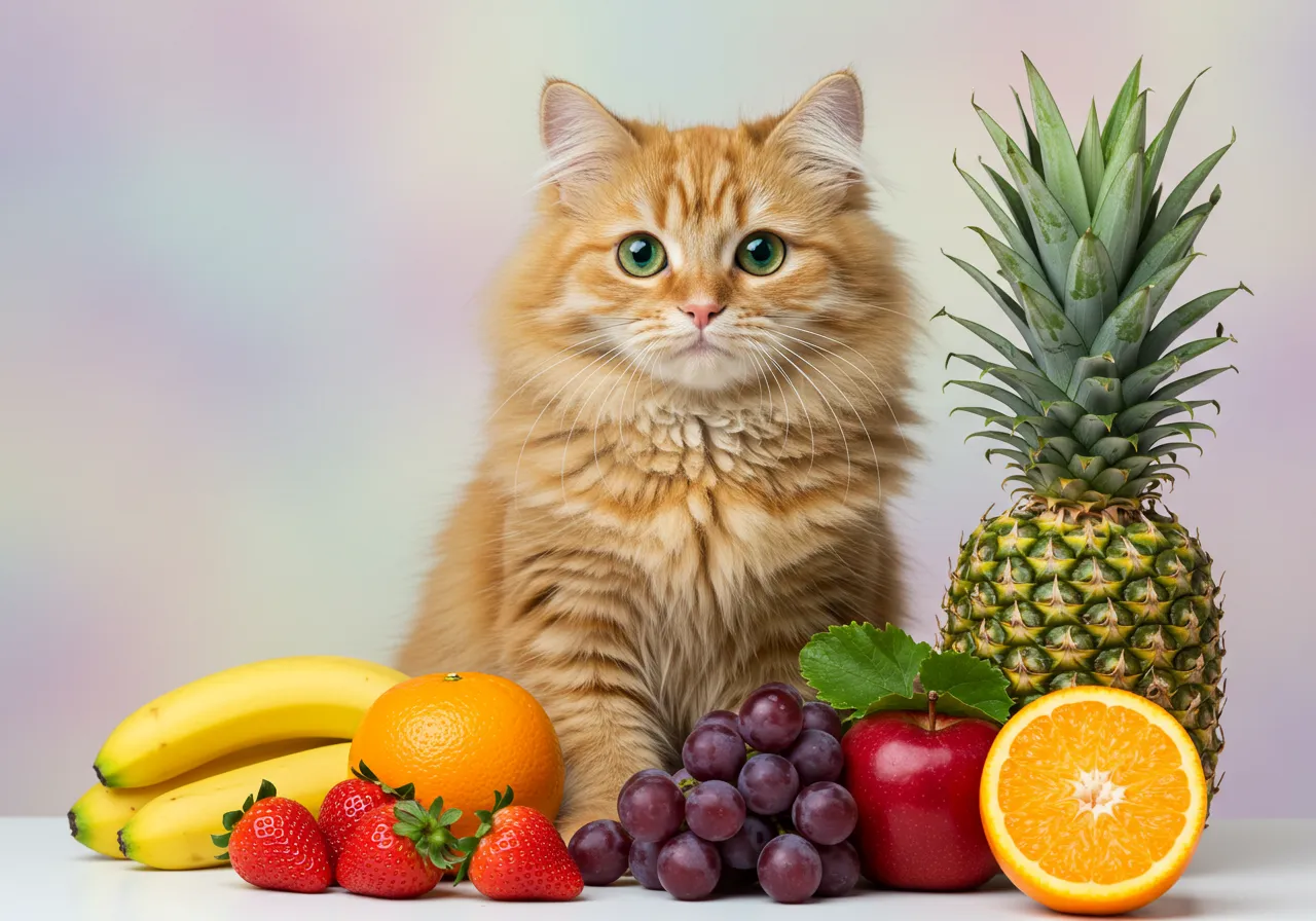 gato pode comer quais frutas