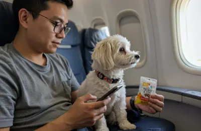 cachorro pode viajar de avião no colo
