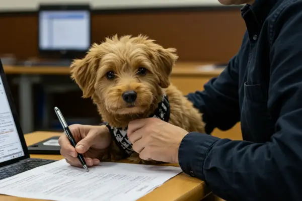 como registrar um animal de estimação