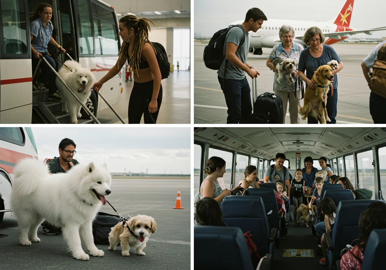 viajar com cachorro avião e ônibus