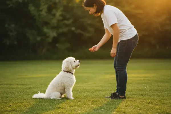 como ensinar o cachorro a sentar