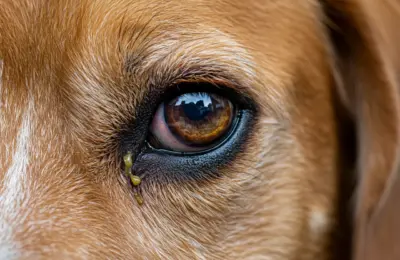 Cachorro Com Olho Vermelho e Remelando