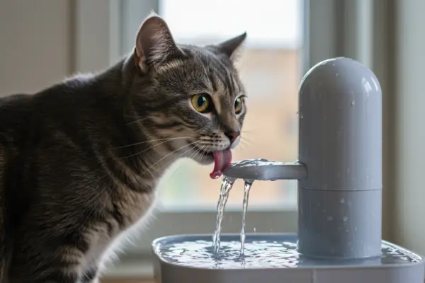 água para a saúde do seu gato