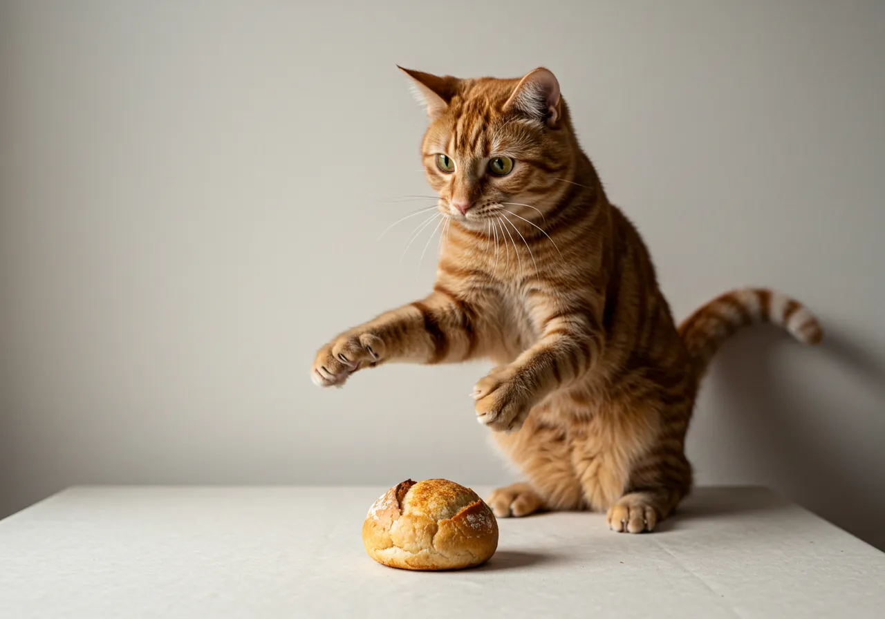Por que gato amassa pãozinho quando brinca