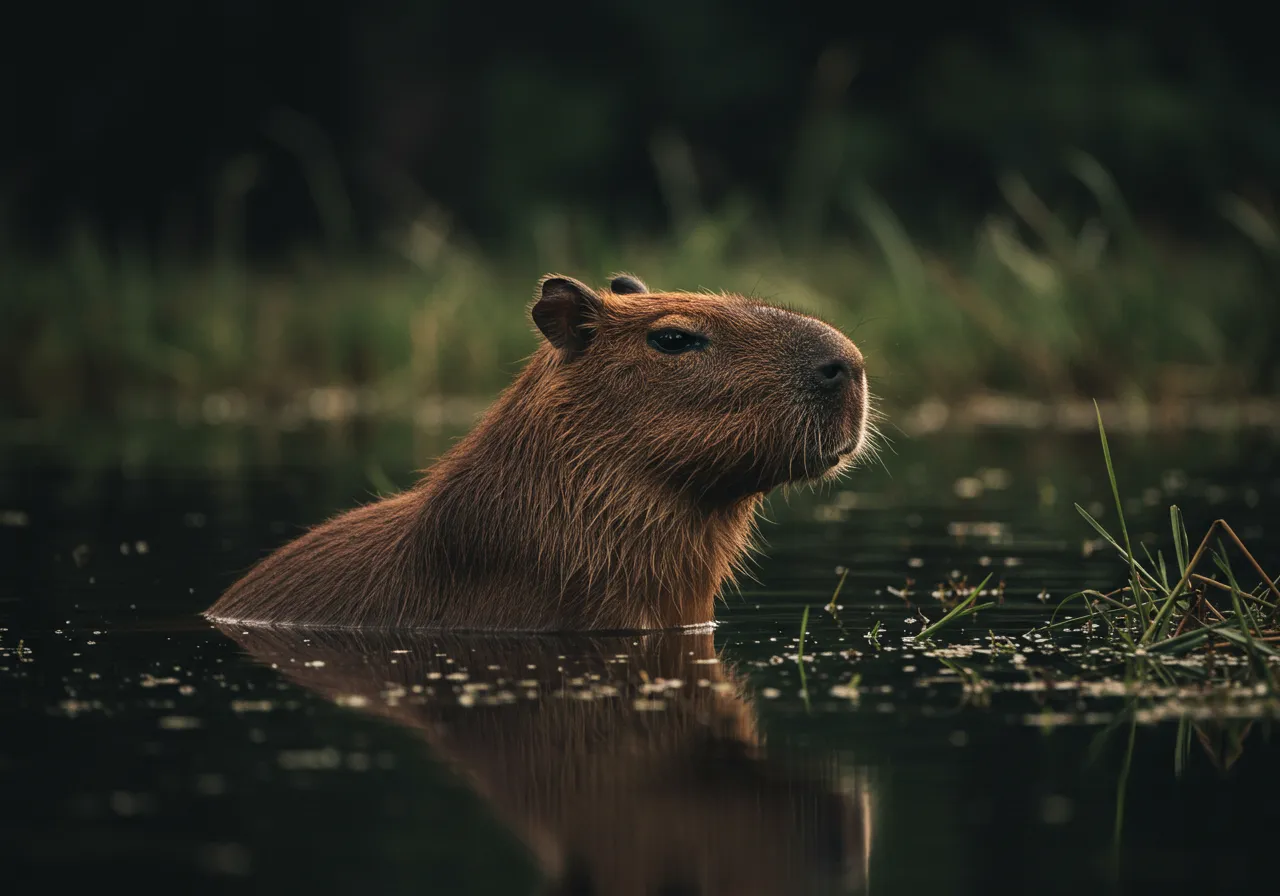 animais nativos no brasil Capivara