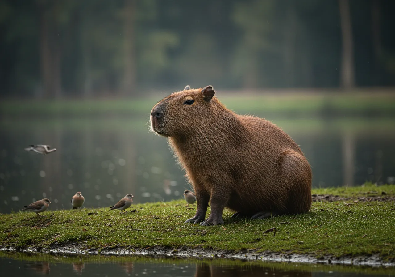 animal típico do Brasil Capivara