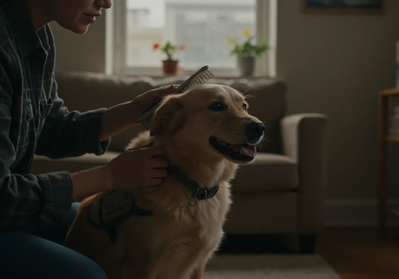 cachorro de suporte emocional Responsabilidade e Companheirismo