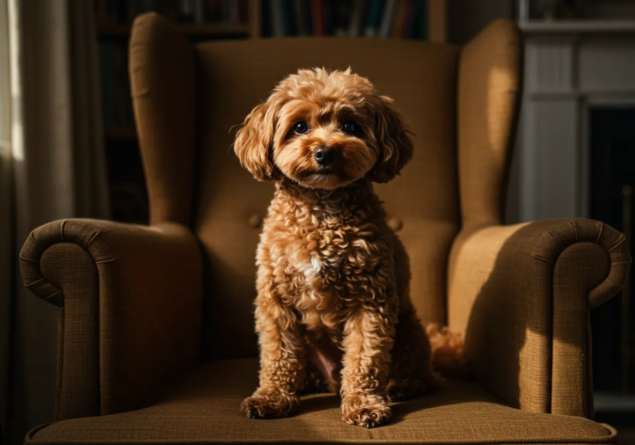 cachorro pequeno de raça Poodle Toy