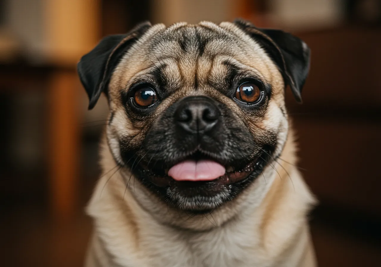 cachorro pequeno de raça Pug