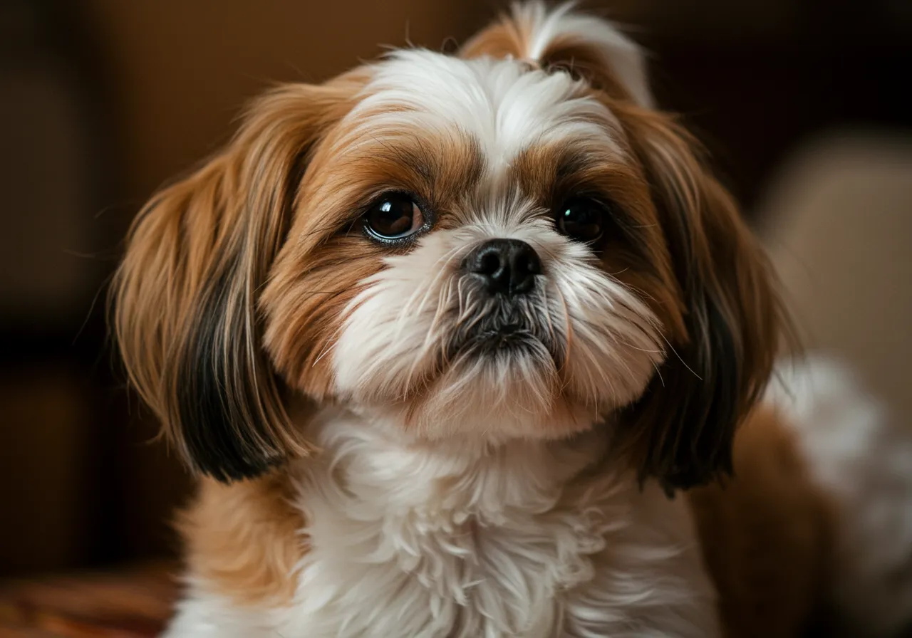 cachorro pequeno de raça Shih Tzu