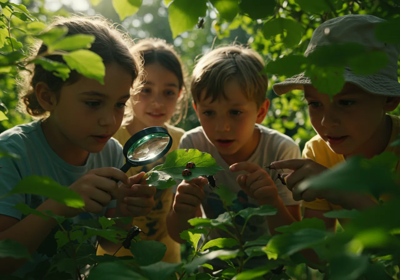 crianças em projetos sobre animais para educação infantil