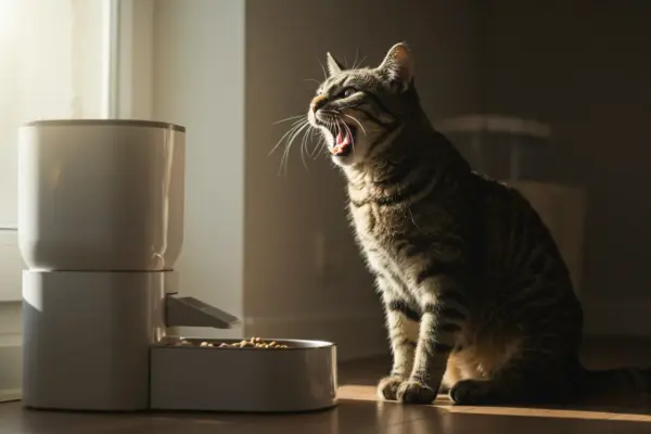 como acalmar gato som de miado