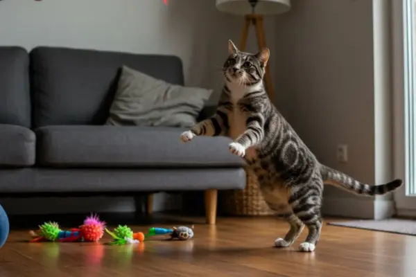 como brincar com gatos