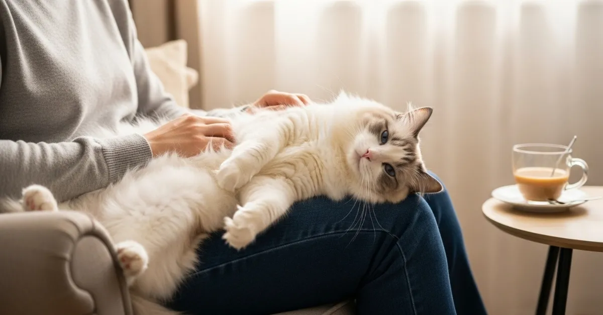 gato-de-raça-grande-Ragdoll