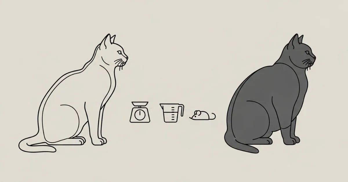 gato gordinho escala de condição corporal