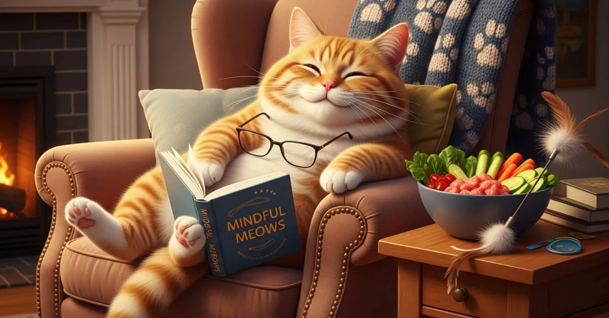 Por que meu gato gordinho está mais feliz? gato gordinho