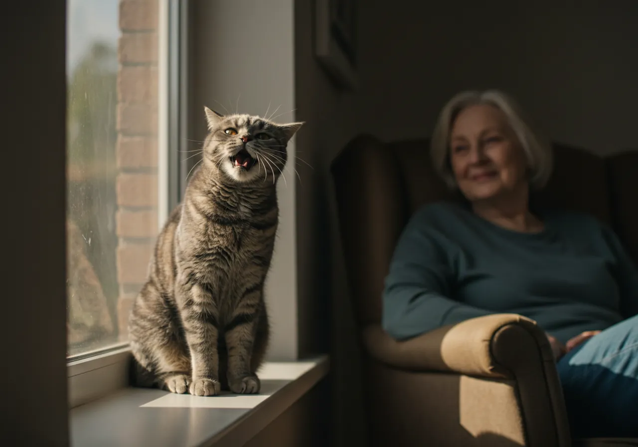 significado de som de gato miando