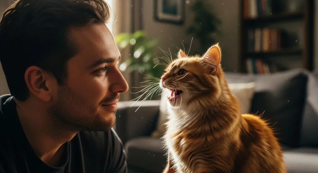 tipos de som de gato miando