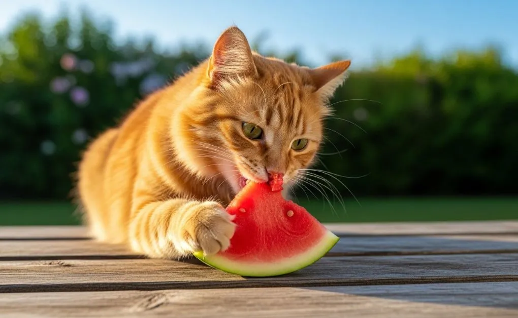 Gato pode comer melão melancia