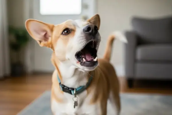 cão latindo