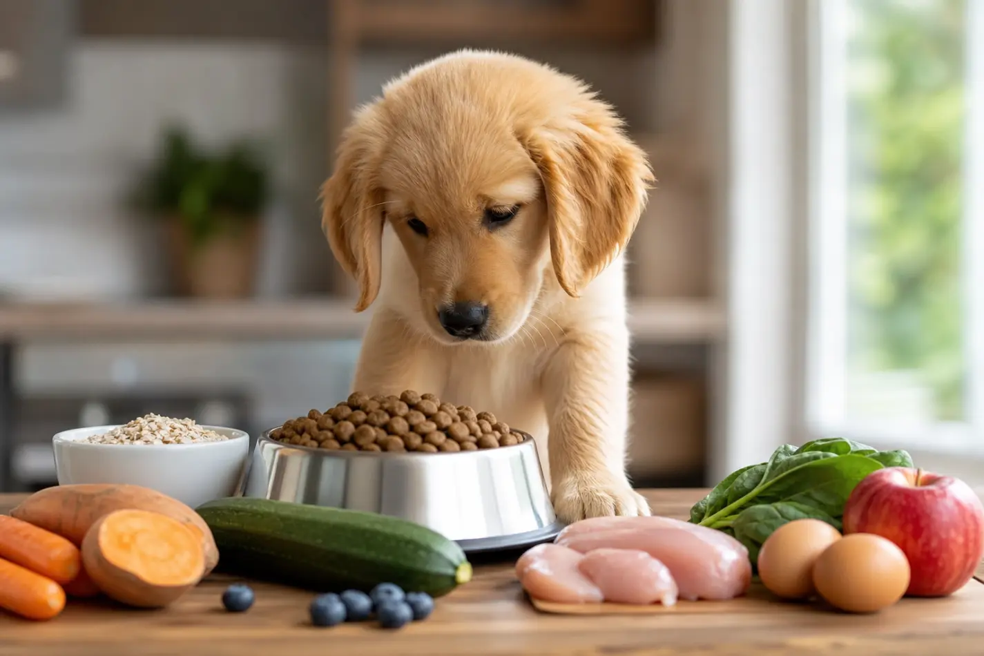 O que o filhote precisa comer 