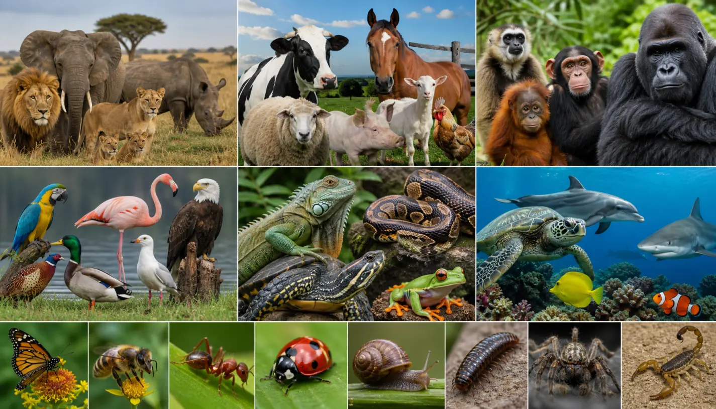 nome de todos os animais por grupos | Pet Vida Animal nome de todos os animais por grupos
