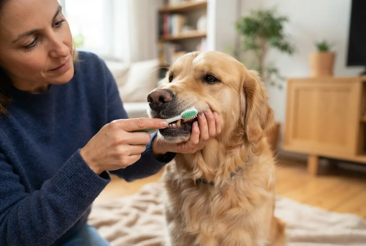 A escovação como base do cuidado dental para cães 