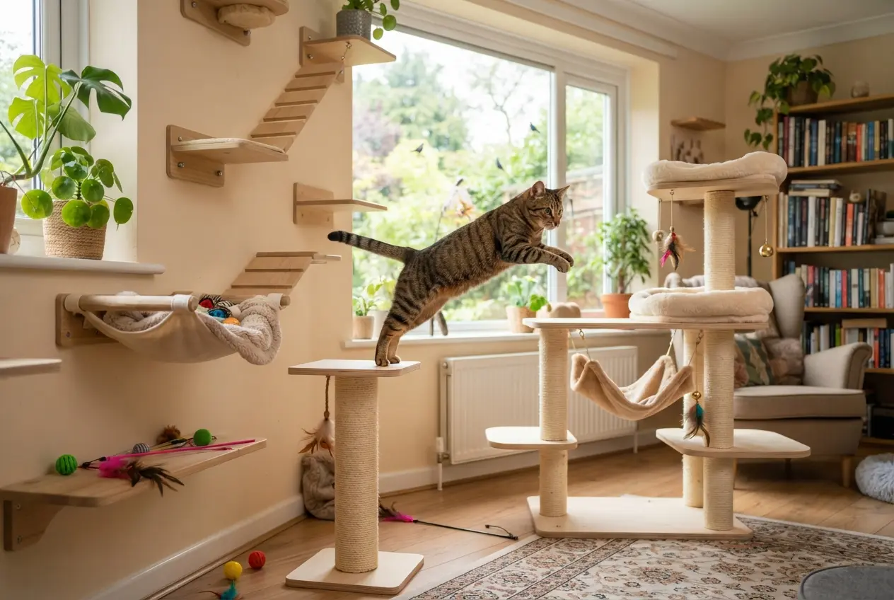 Ambiente Estimulante para seu Gato Feliz | Pet Vida Animal Ambiente Estimulante para seu Gato Feliz