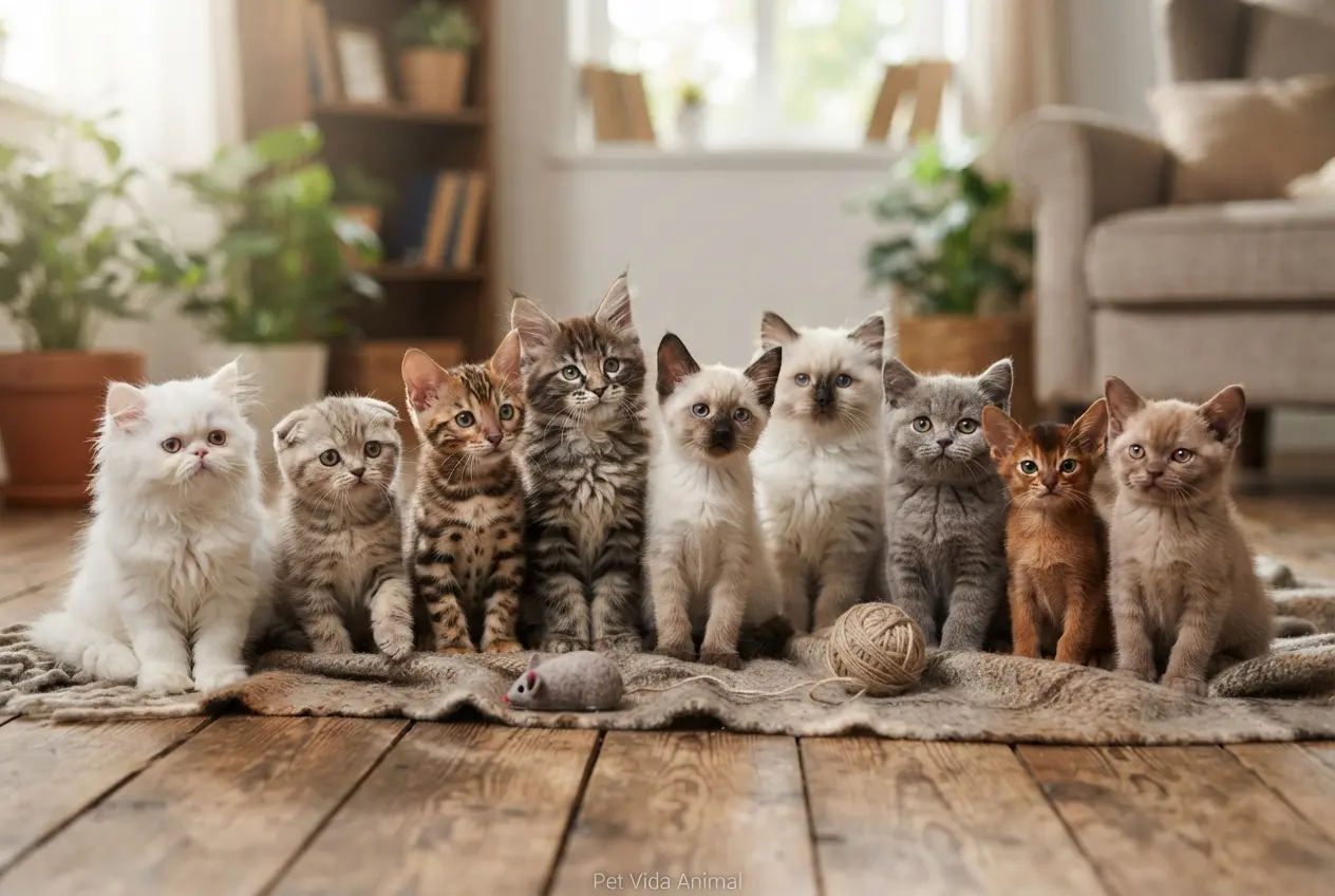 As 9 raças de gato filhote que vão te encantar em 2026! Descubra