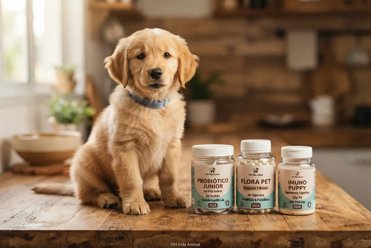 3 probióticos para cachorro filhote essenciais em 2026 Escolha certa!