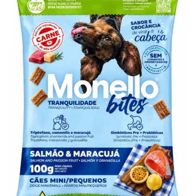Petisco Monello Bites Cães Tranquilidade 100g Combo C/3